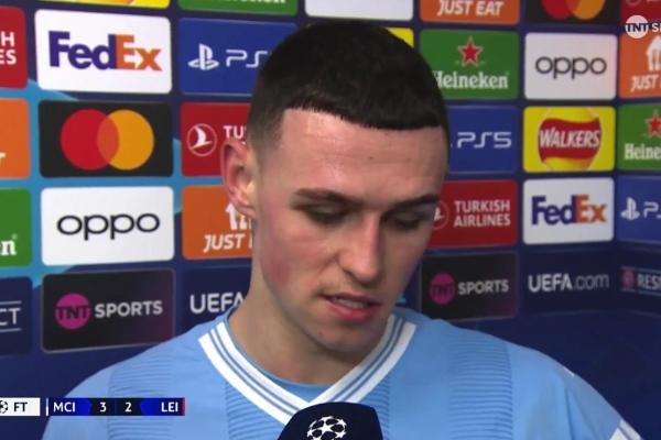  曼城世俱杯夺冠后福登赞瓜帅功不可没